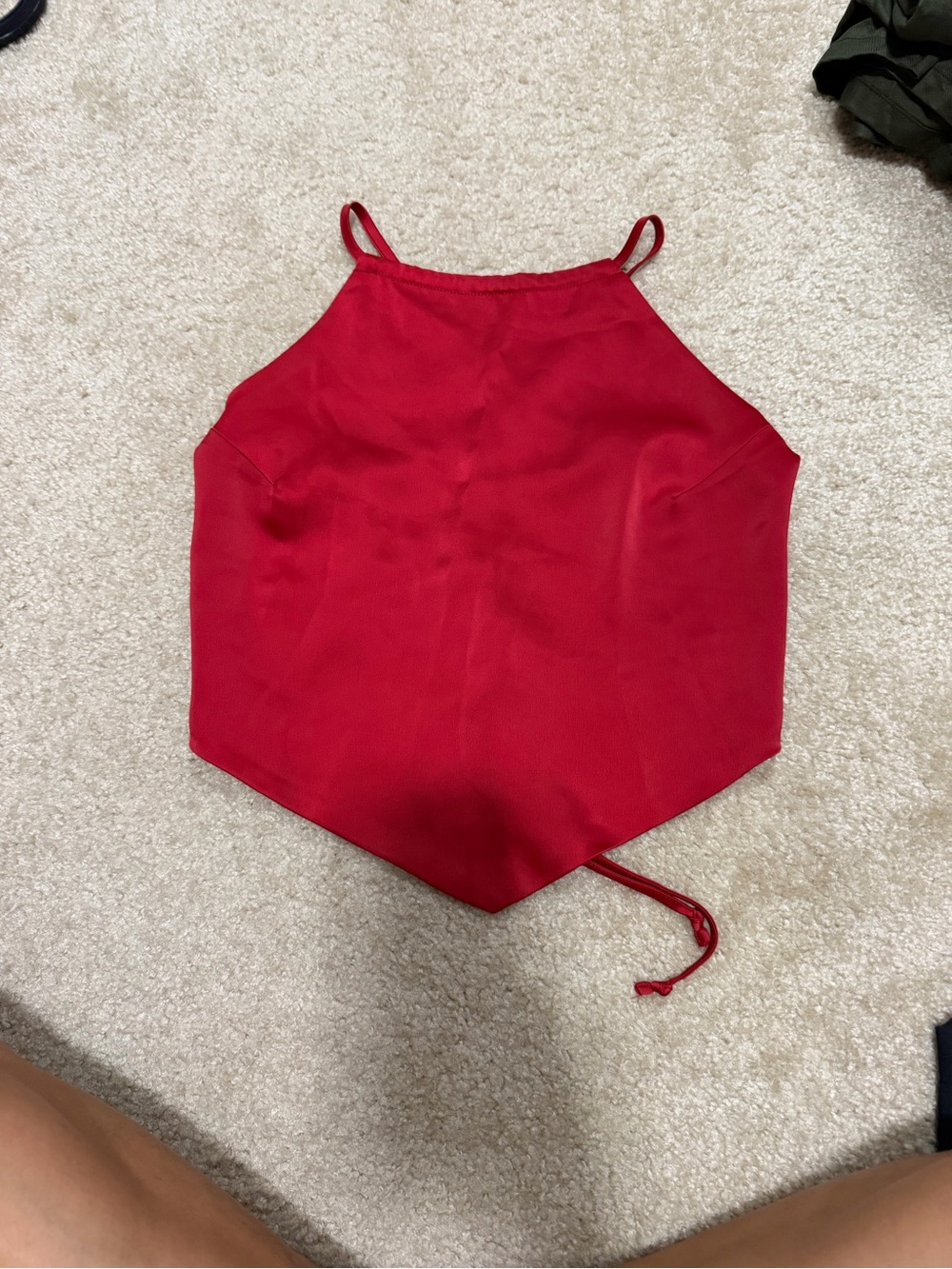 Garage Red Halter Camisole
